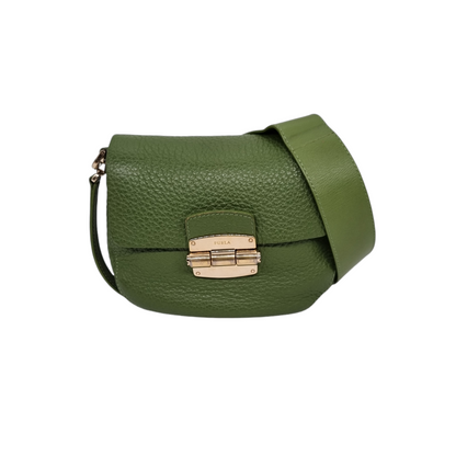 Furla Club Olive Green GHW Size 20x4x14