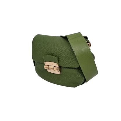 Furla Club Olive Green GHW Size 20x4x14