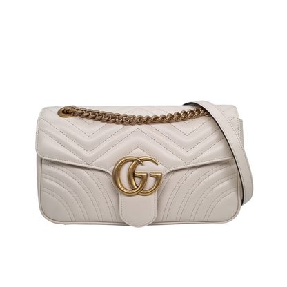 Gucci GG Marmont Small White 2022 Size 25x7x16