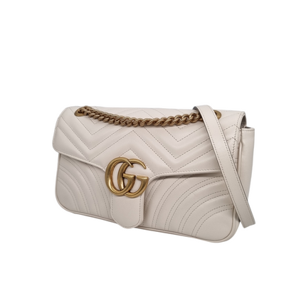 Gucci GG Marmont Small White 2022 Size 25x7x16