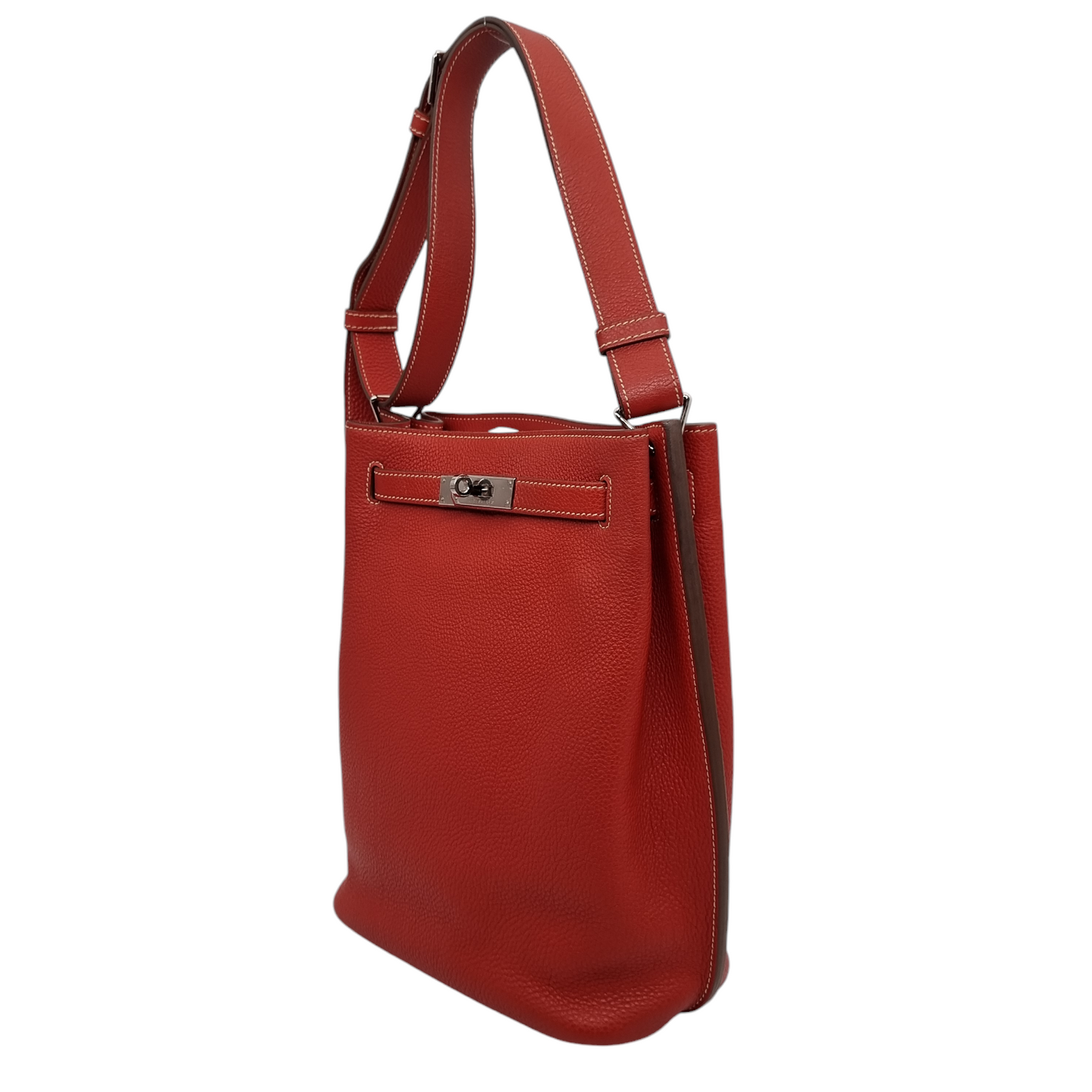 Hermes So Kelly 22 Sanguine Togo PHW #O 2011 Size 22x11x30