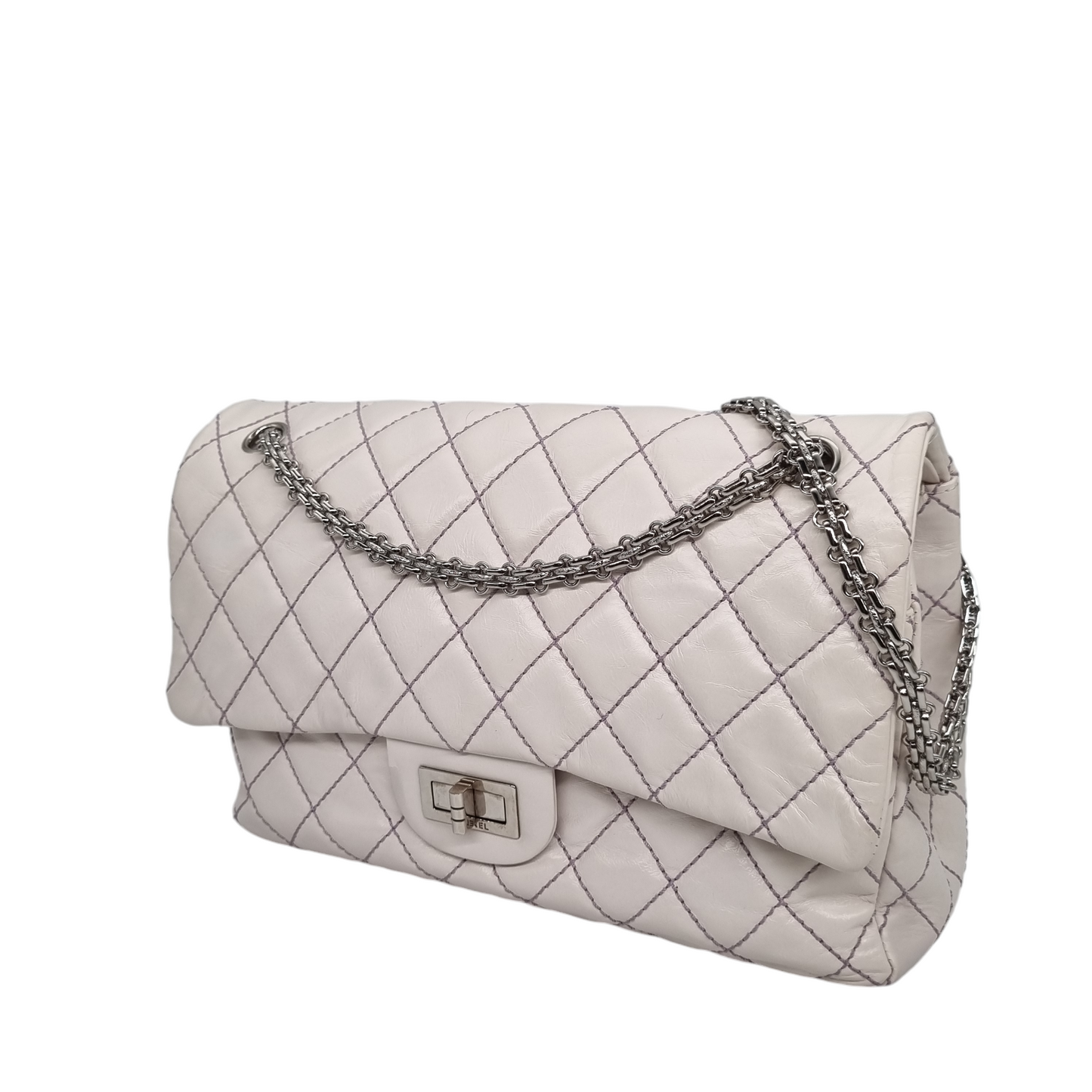 Chanel Reissue White #12 SHW Size 32x12x20