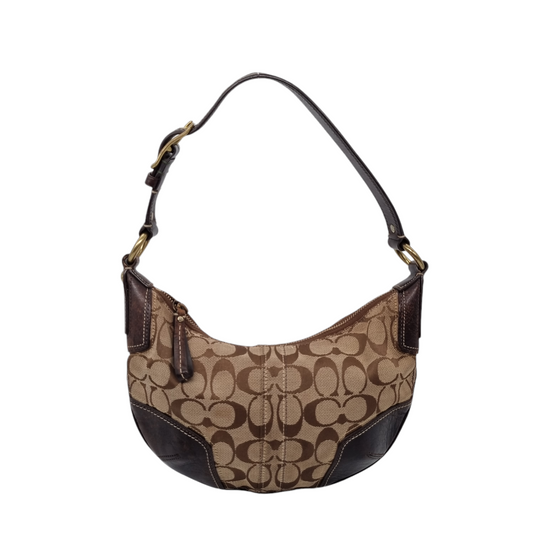 Coach Signature Mini Hobo Bag Brown Size 29x16