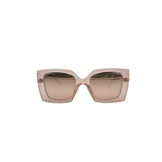 Chanel Sunglasses Square Gold Frame