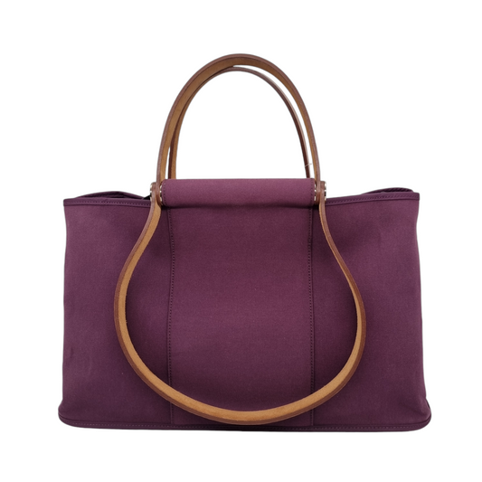 Hermes Cabag Canvas Tote Purple #P 2012