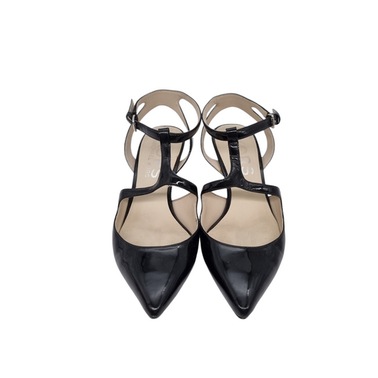 Michael Kors Heels Patent Black Size 6M/24 Dari Ujung