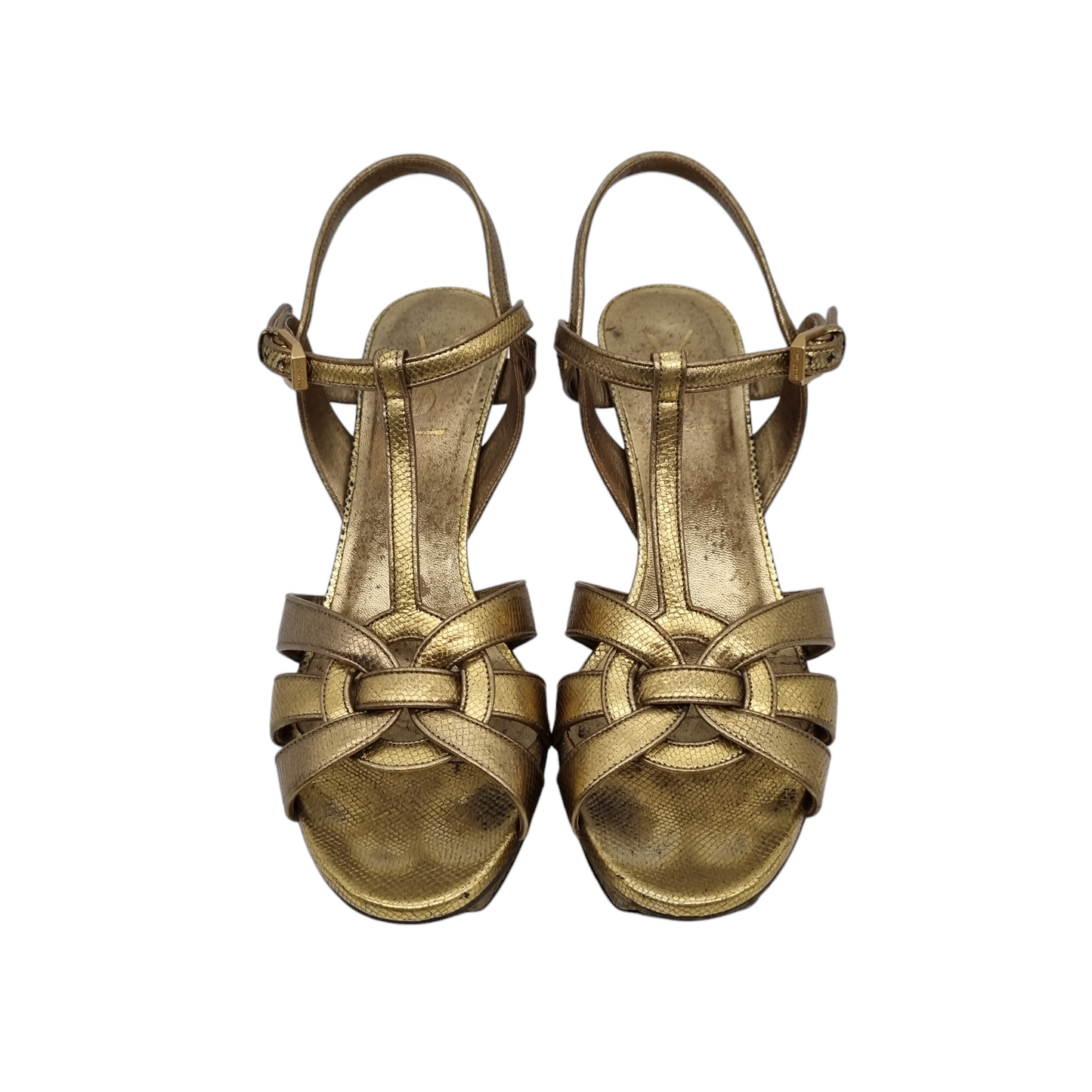 Yves Saint Laurent Tribute Gold Metalic Size 38/25