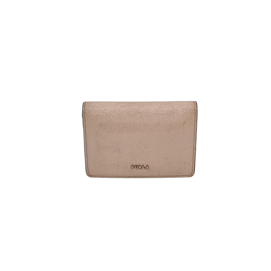 Furla Babylon Card Case Beige Size 11x8