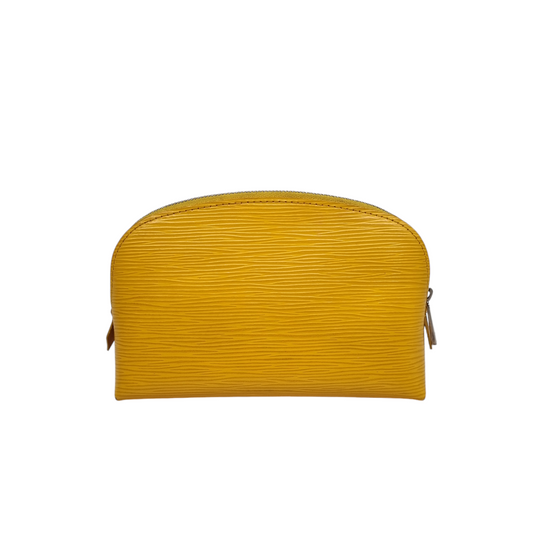 Louis Vuitton Cosmetic Pouch Epi Leather Yellow 2012 Size 17x6x11