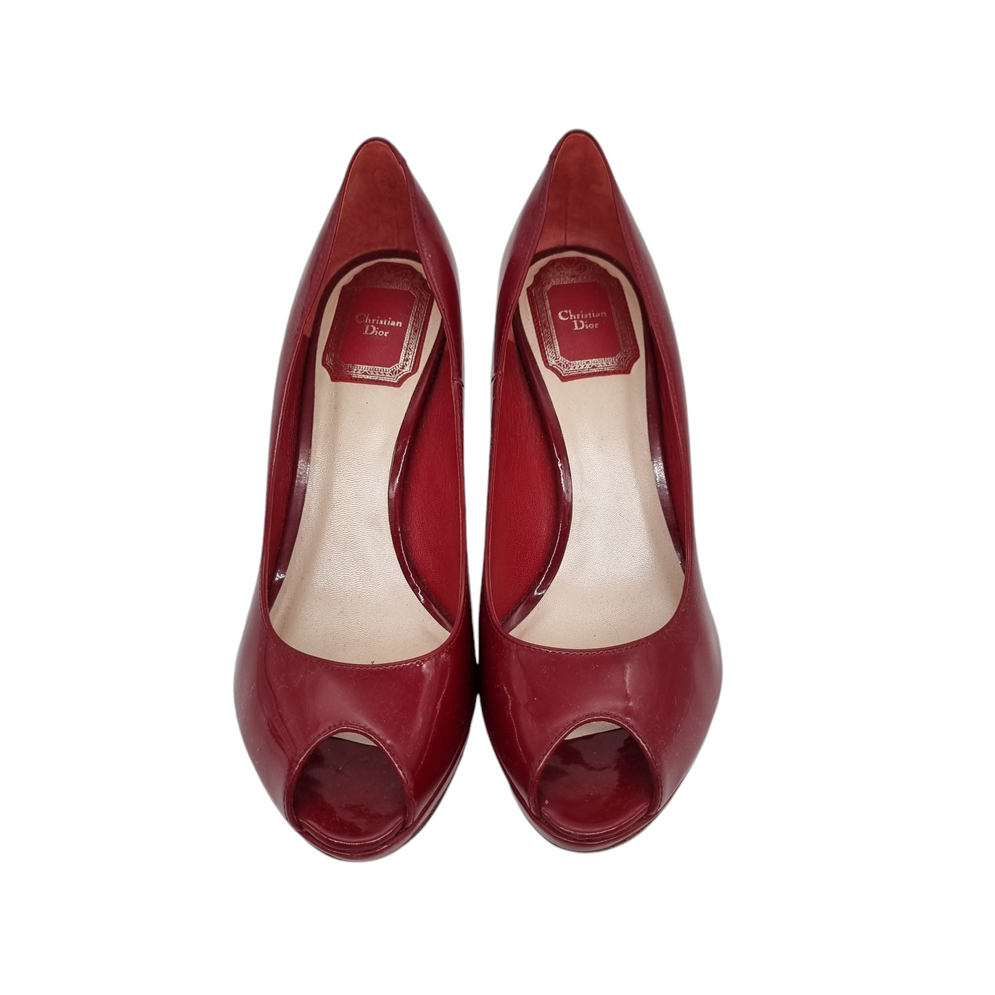 Dior Heels Patent Maroon Size 36,5/23