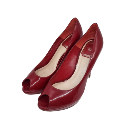 Dior Heels Patent Maroon Size 36,5/23