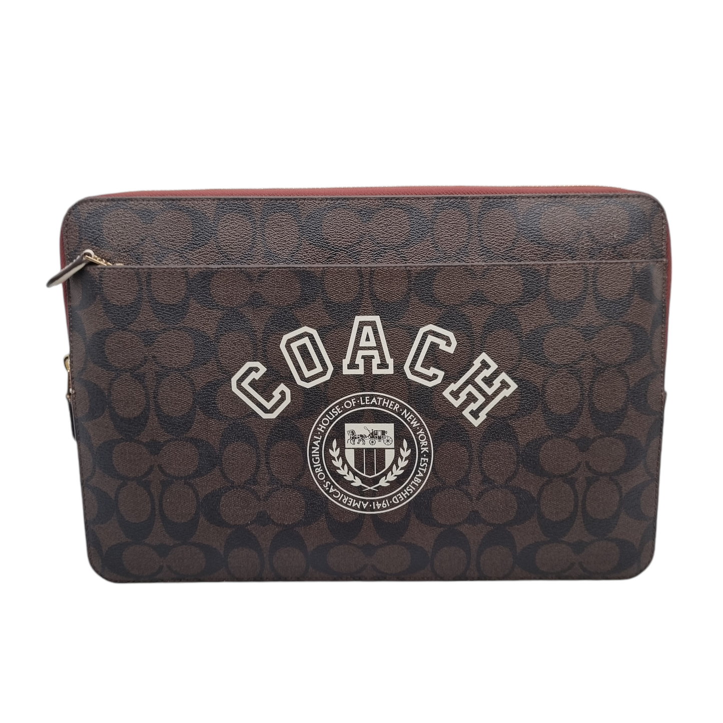 Coach Signature Canvas Varsity Laptop Sleeve Size 33x24