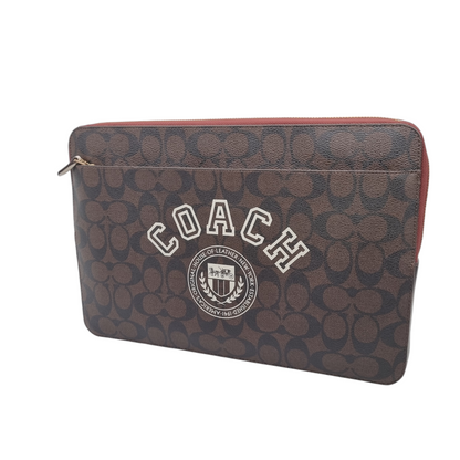 Coach Signature Canvas Varsity Laptop Sleeve Size 33x24