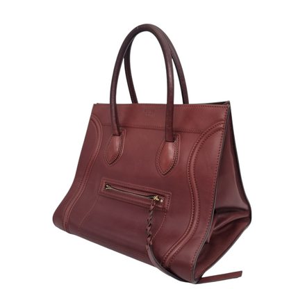 Celine Phantom Small Tote Burgundy Size 30x24x30