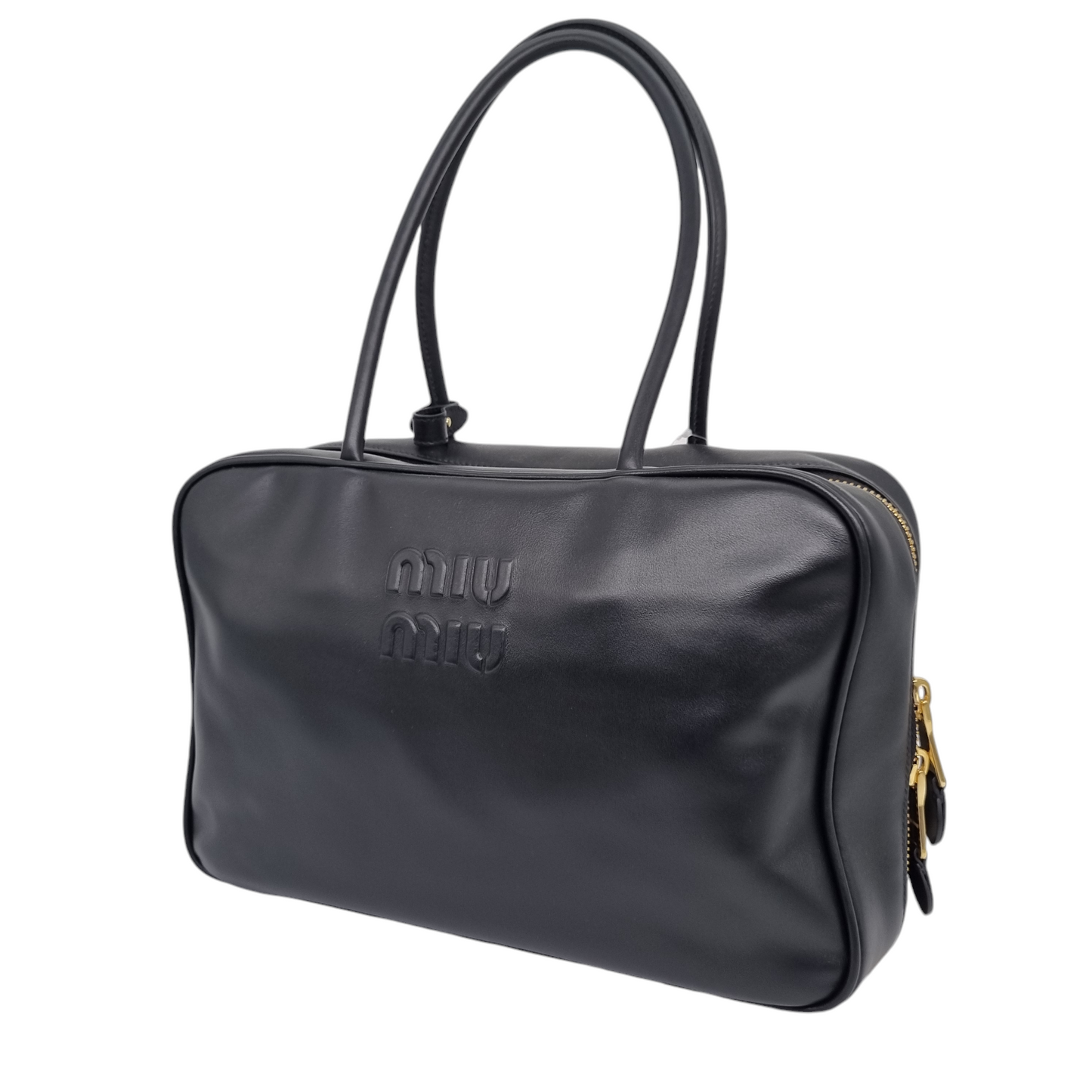 Miu Miu Softy Bauletto Nero Bag Black Size 33x11x23 NEW