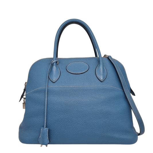 Hermes Bolide 36 Blue Jean #J 2006 Size 36x15x27