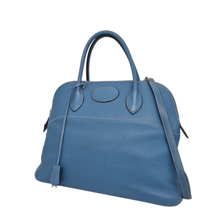 Hermes Bolide 36 Blue Jean #J 2006 Size 36x15x27