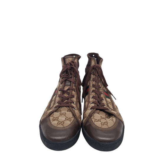 Gucci GG Supreme Boots Brown Size 9/28