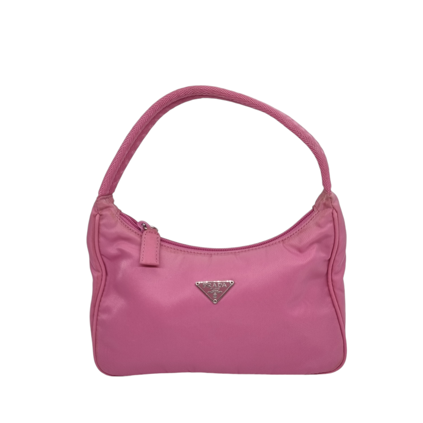 Prada Re Edition Handbag Nylon Pink Size 23x7x14