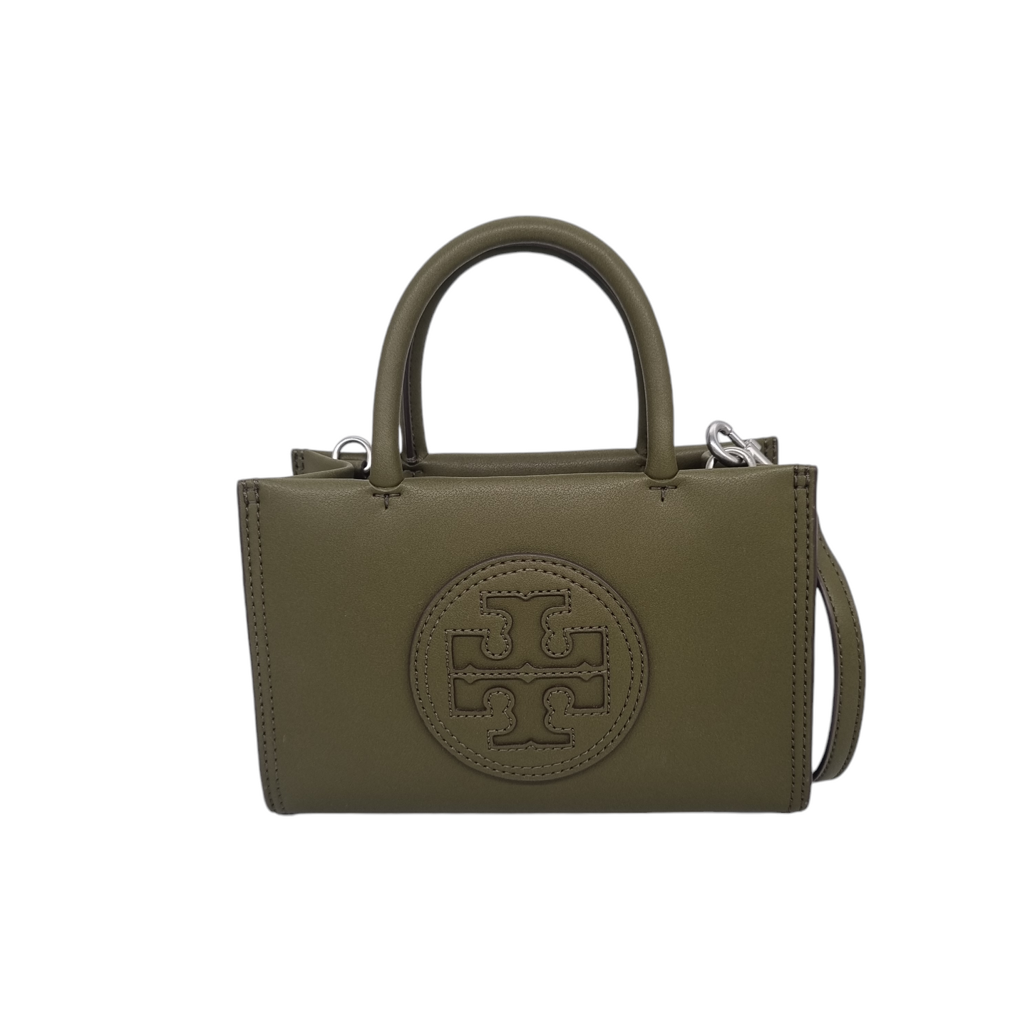 Tory Burch Ella Bio Mini Tote Olive Green Size 18x5x12