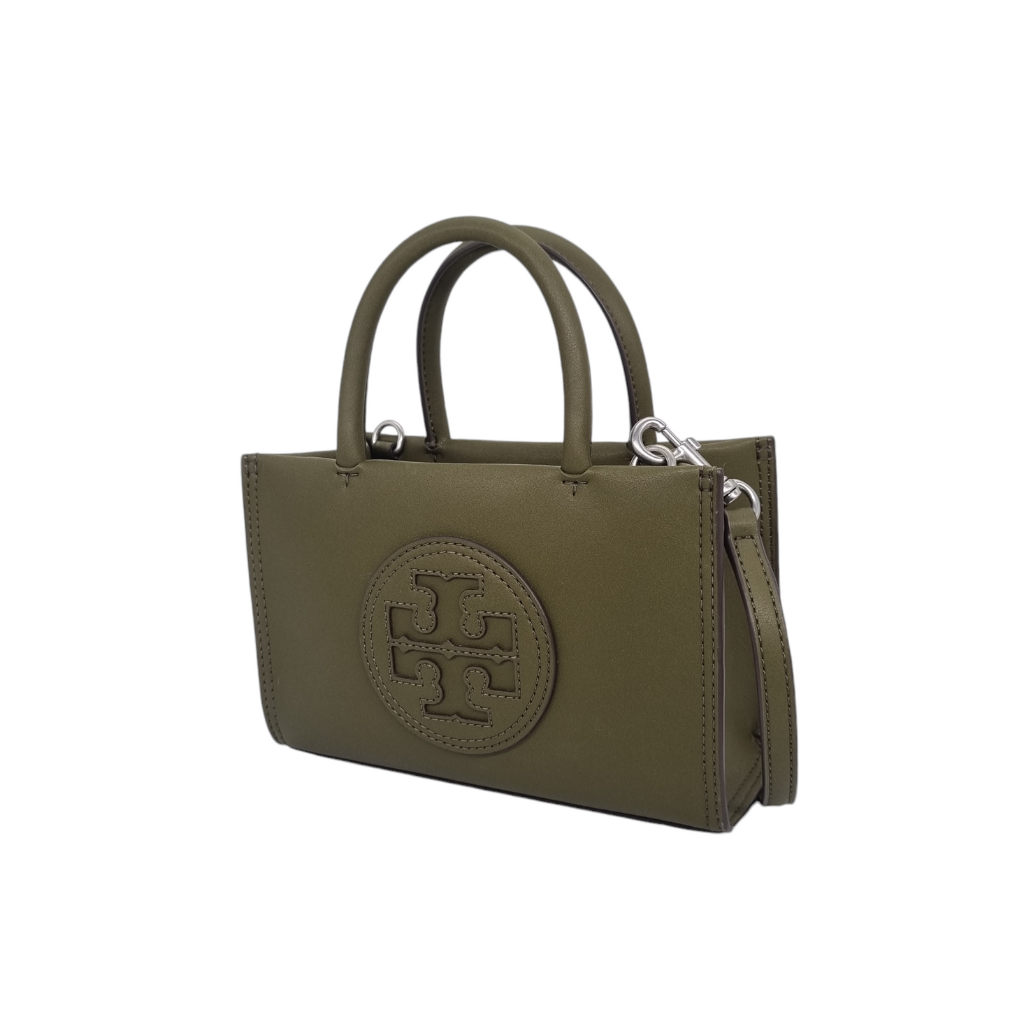 Tory Burch Ella Bio Mini Tote Olive Green Size 18x5x12