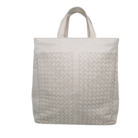 Bottega Veneta Handbag White Size 29x11x30