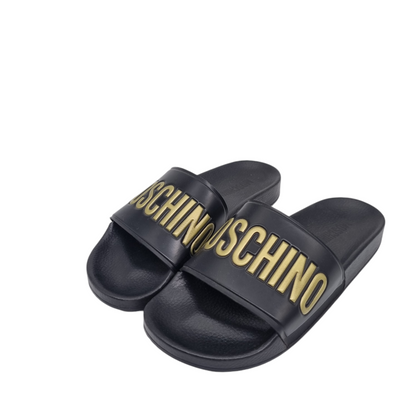 Mochino Sandal Sabot Pool Logo Black Size 37/25