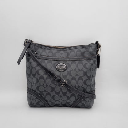 Coach Signature Crossbody Bag Black Size 27x28