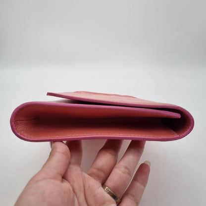 Yves Saint Laurent Belle De Jour Flap Clutch Patent Pink Size 28x16