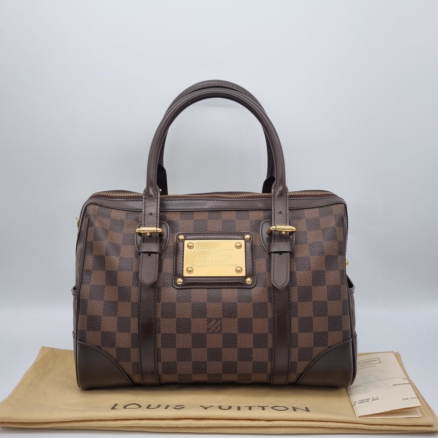 Louis Vuitton Berkeley Damier Ebene 2013 Size 32x14x25