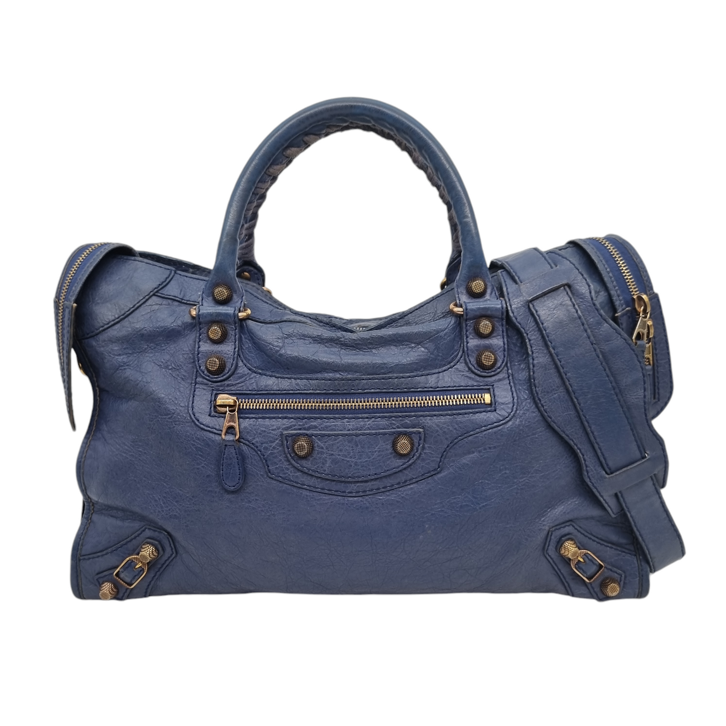 Balenciaga Classic Reguler City Blue GHW #K 2012 Size 38x10x27