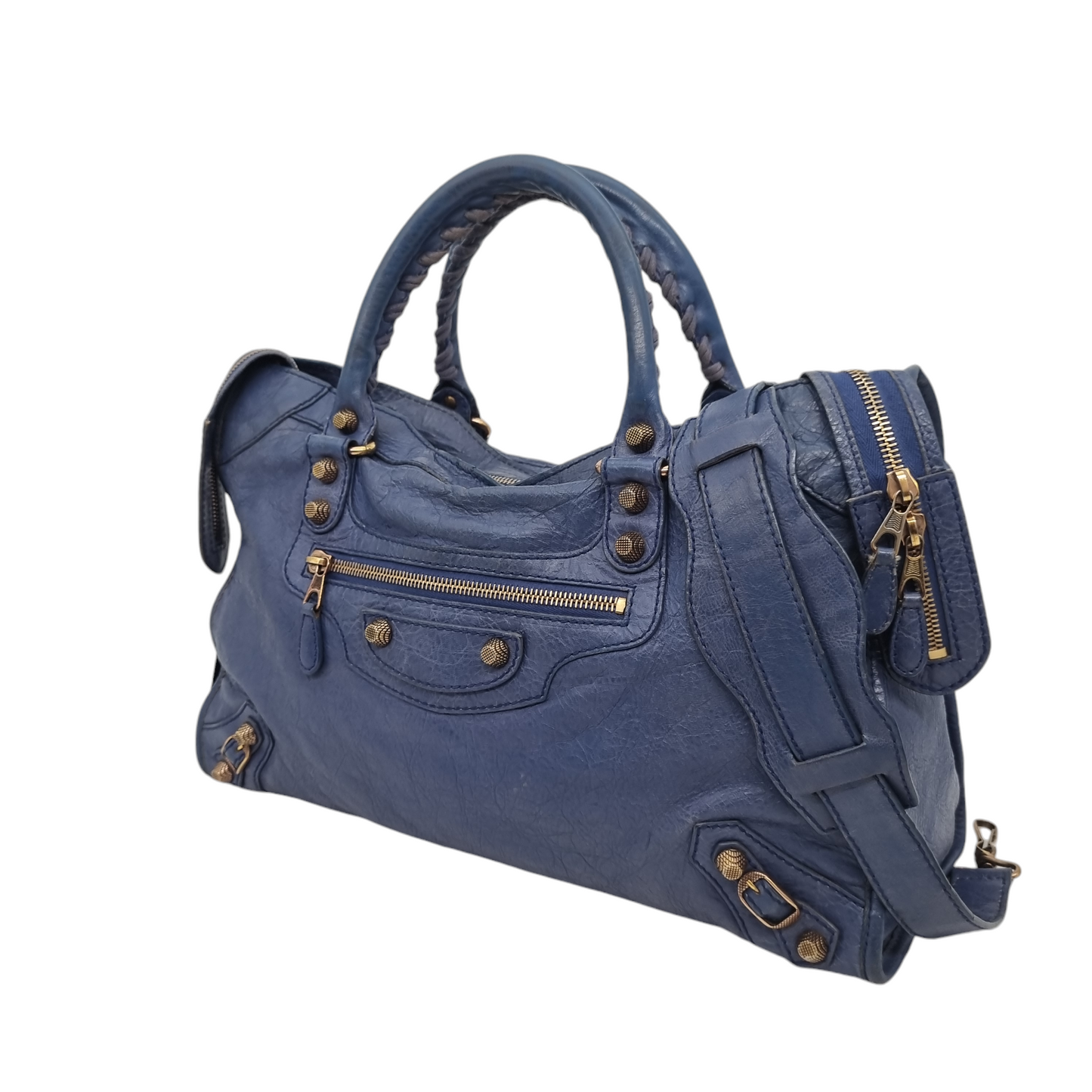 Balenciaga Classic Reguler City Blue GHW #K 2012 Size 38x10x27