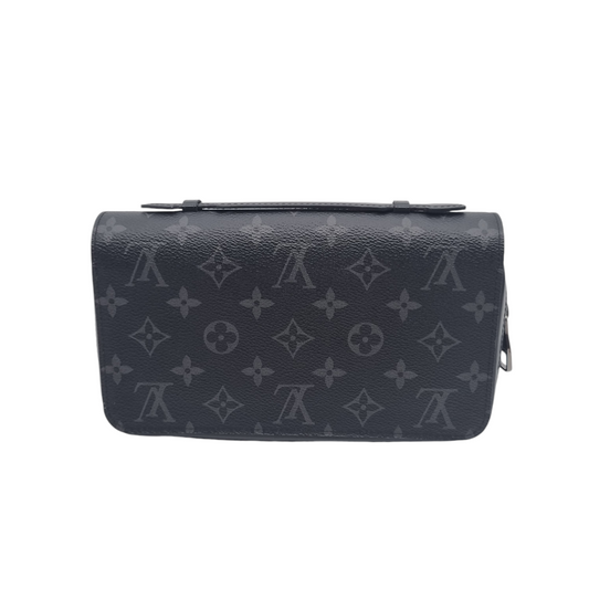 Louis Vuitton Monogram Eclipse Pochette Volga Black 2017 Size 23x14