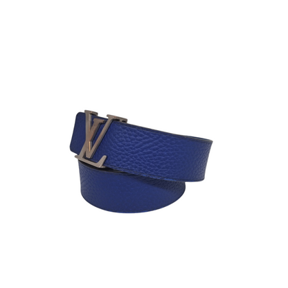 Louis Vuitton Belt Navy SHW 2015 Size 100