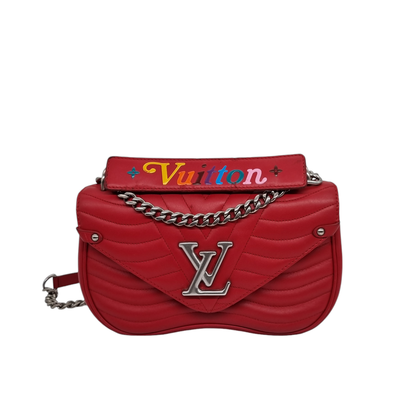 Louis Vuitton New Wave Chain Red 2018 Size 22x7x15