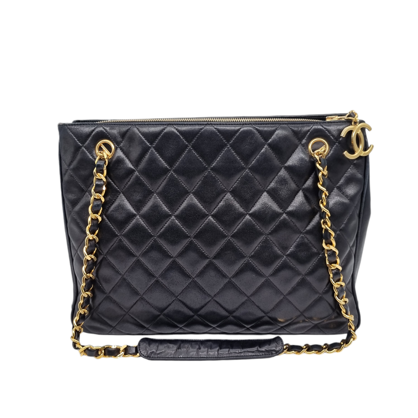 Chanel Timeless Tote Black Calfskin GHW Size 34x9x25