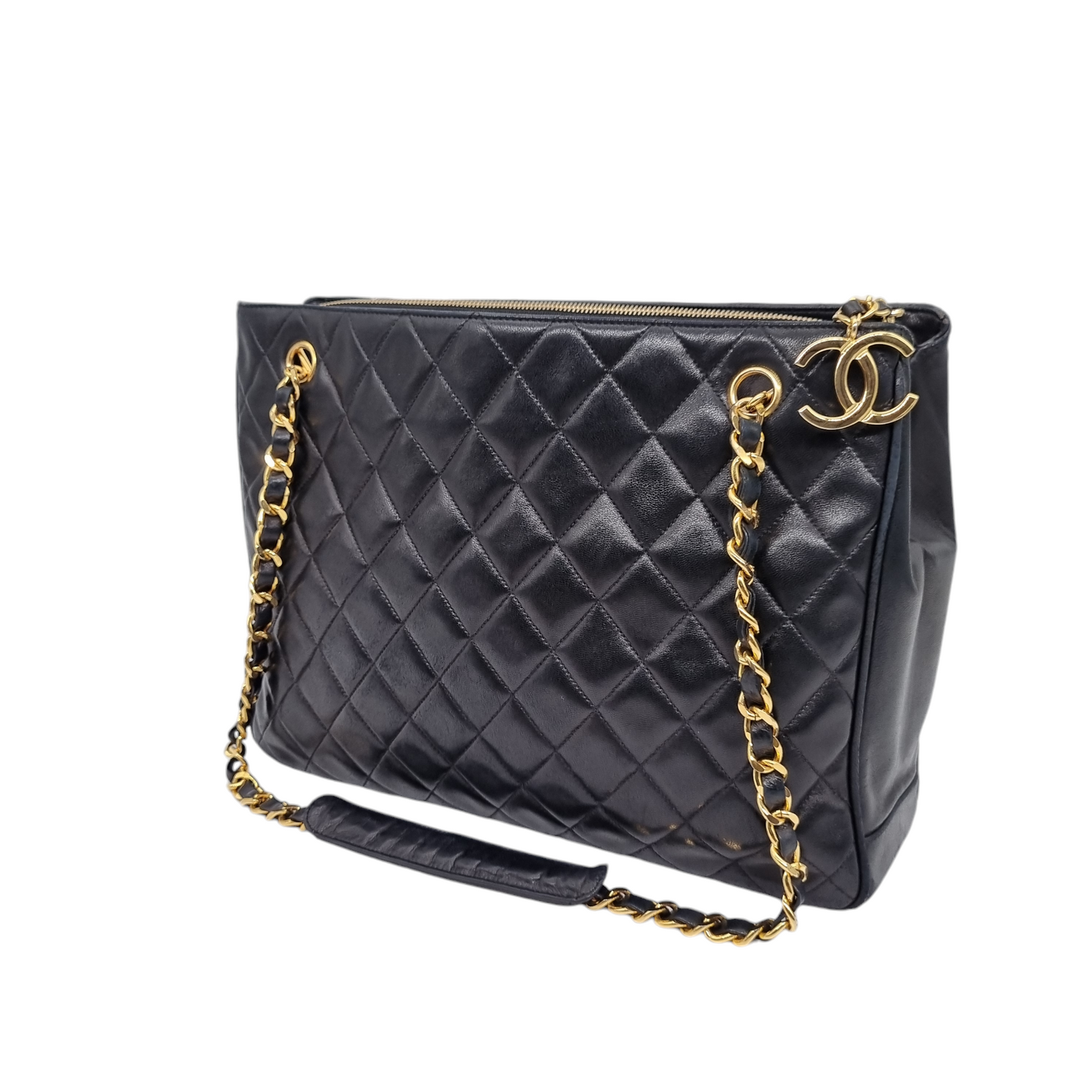 Chanel Timeless Tote Black Calfskin GHW Size 34x9x25