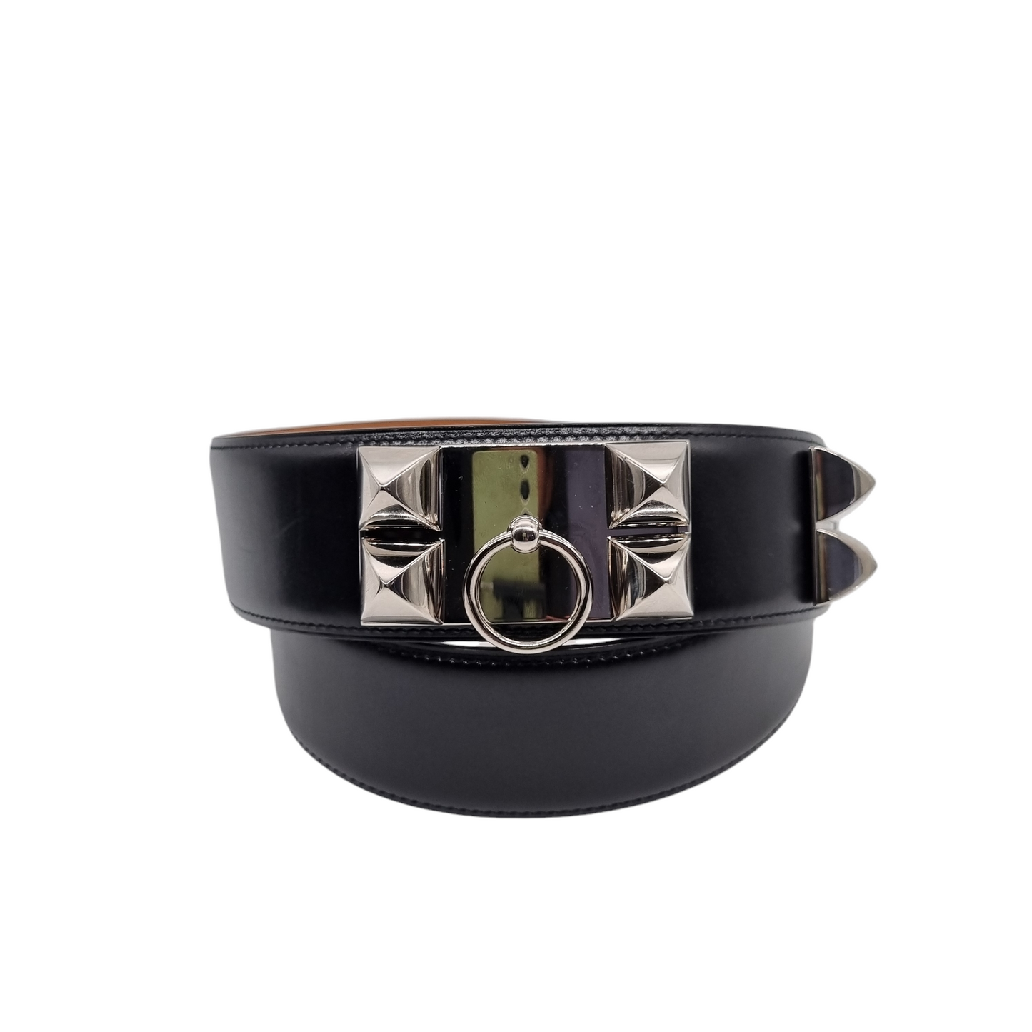 Hermes CDC Belt Black SHW #N 2010 Size 85