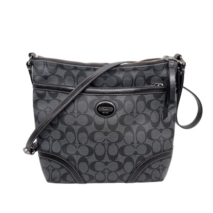 Coach Signature Crossbody Bag Black Size 27x28