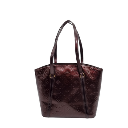 Louis Vuitton Avalon PM Monogram Vernis Red Wine 2012 Size 24x11x24