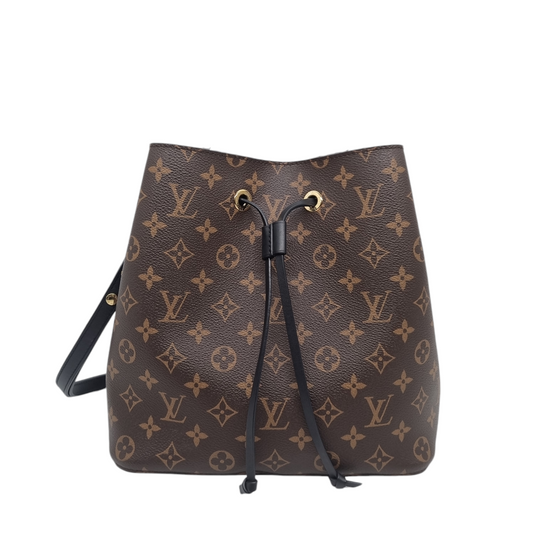 Louis Vuitton Neo Noe Monogram Black 2019 Size 26x17x25