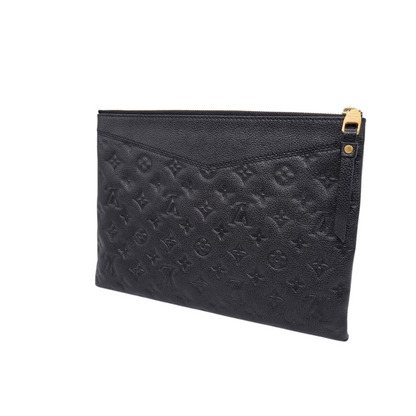 Louis Vuitton Daily Pouch Monogram Black CHIP Size 30x21
