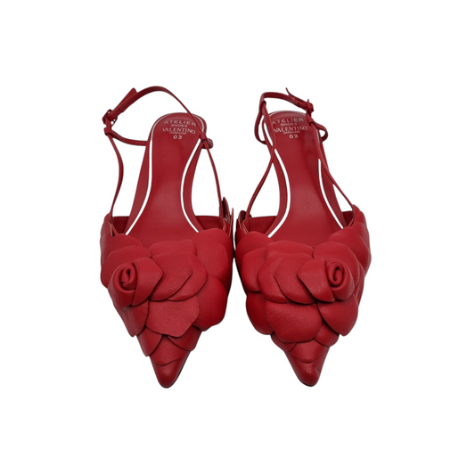 Valentino Garavani Atelier Rose Edition Heels Red Size 40/27 Dari Ujung