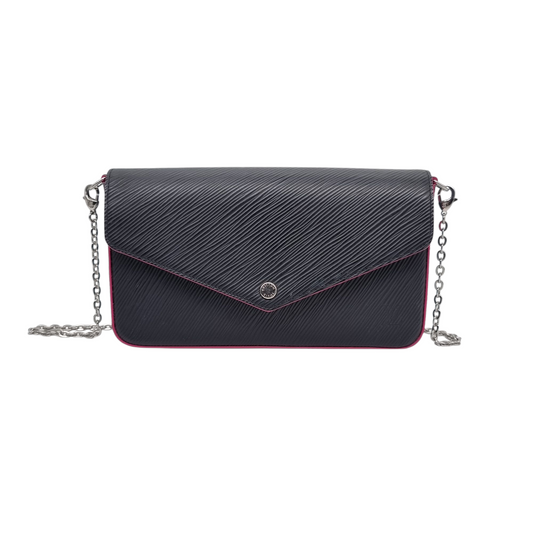 Louis Vuitton Felice Epi Leather Black 2018 Size 21x3x13