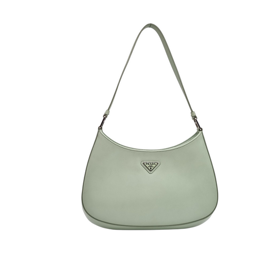 Prada Cleo Spazzolato Aqua Green 2021 Size 25x6x16
