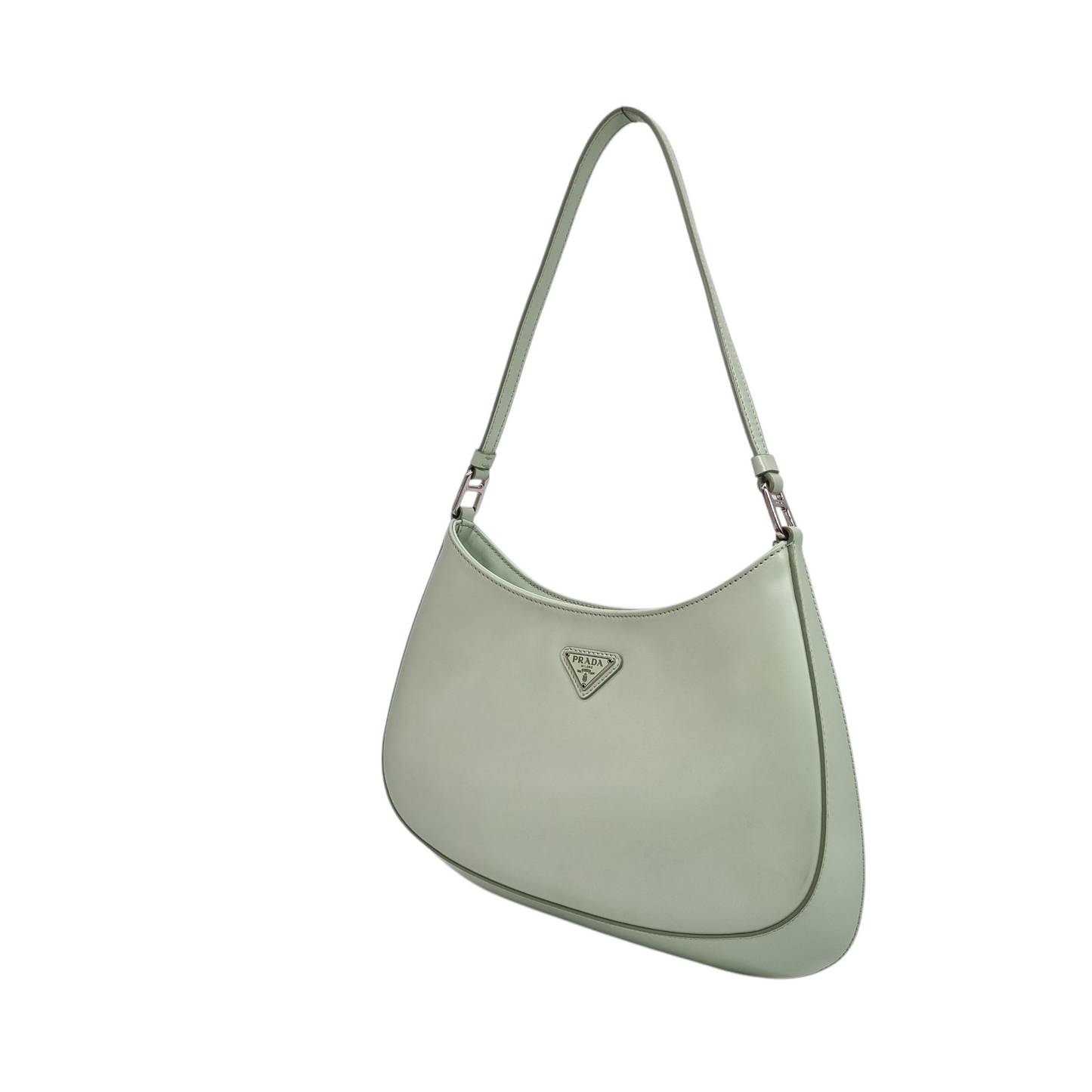 Prada Cleo Spazzolato Aqua Green 2021 Size 25x6x16