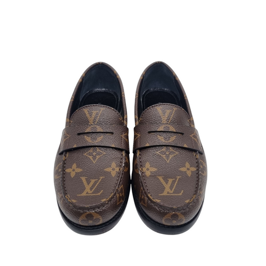 Louis Vuitton Mocasin Plano Chess Loafers Mono Size 35,5/23