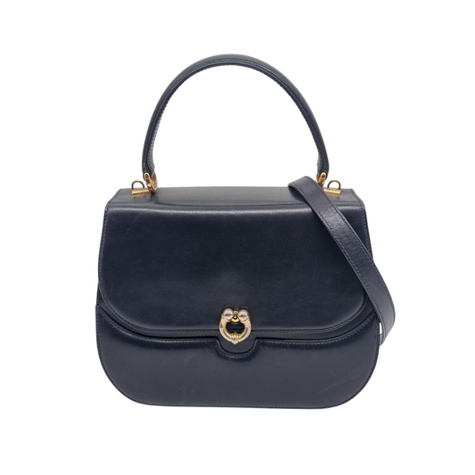 Gucci Vintage Shoulder Bag Black Size 21x28x18