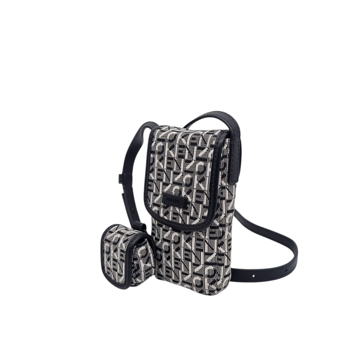 Kenzo Monogram Jacquard Phone Holder Black Size 9x16