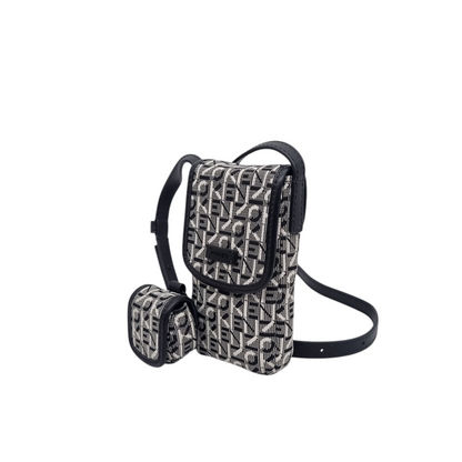 Kenzo Monogram Jacquard Phone Holder Black Size 9x16